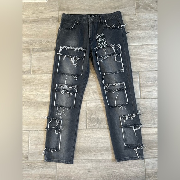 rebels Other - Rebel Vengeance Men’s Rock Punk Distressed Jeans